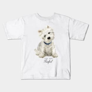 Cute Pawfect Westie Kids T-Shirt